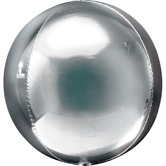 Basis Ballon Rund Silber