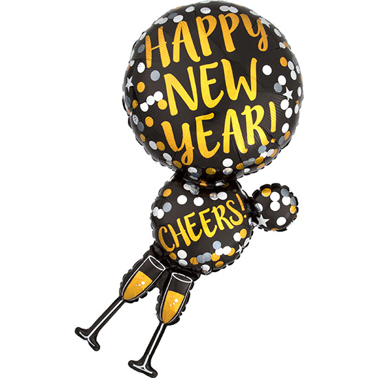 besondere Anlässe Ballon Happy New Year